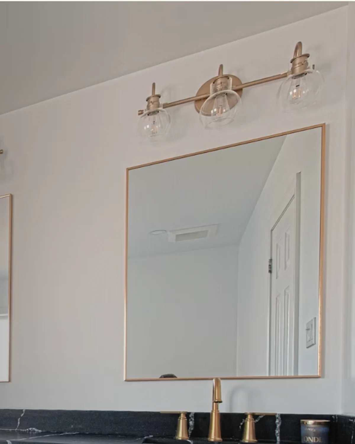 Luxury bathroom interior with GROHE shower and basin fittings